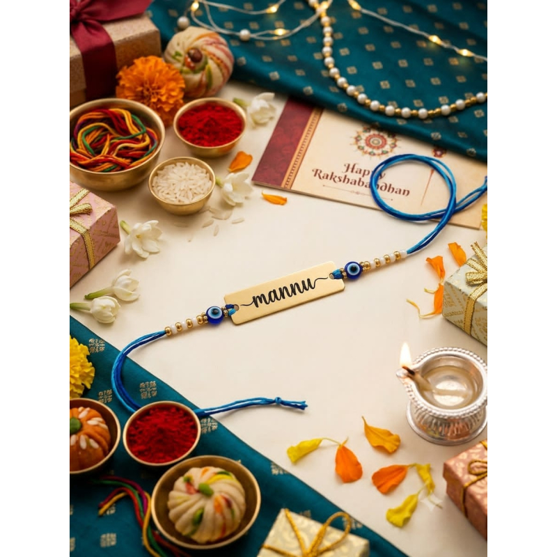 Blue Evil Eye Rakhi