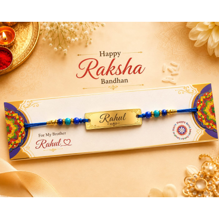 Blue moti rakhi