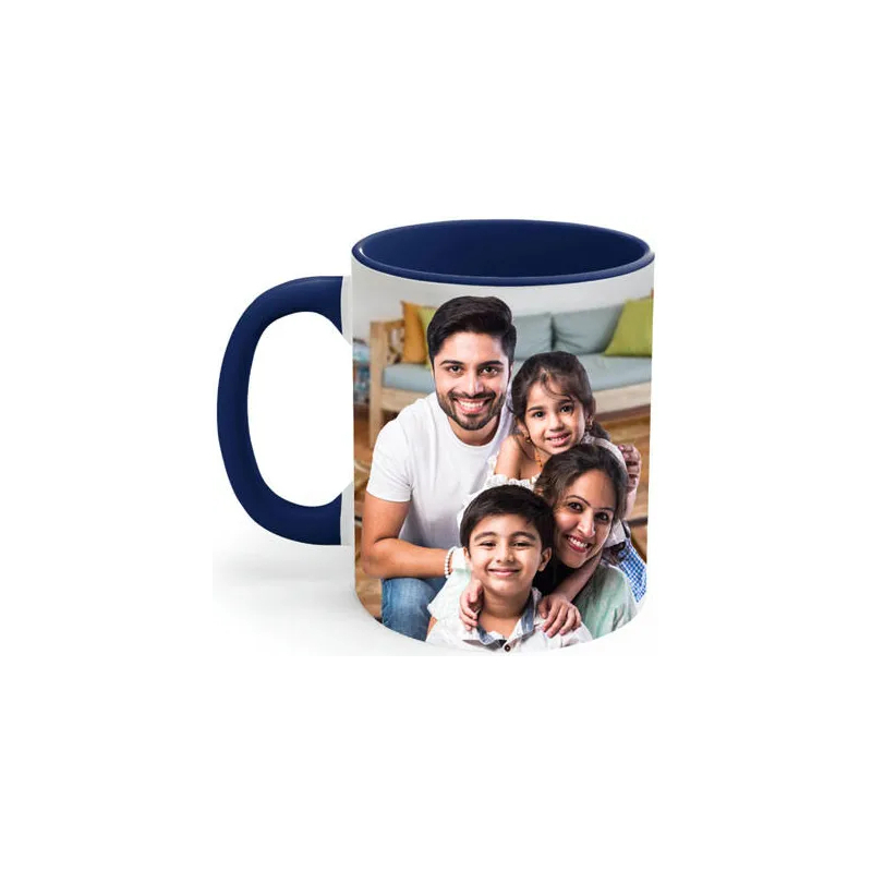 Photo Mug Color Inside Blue