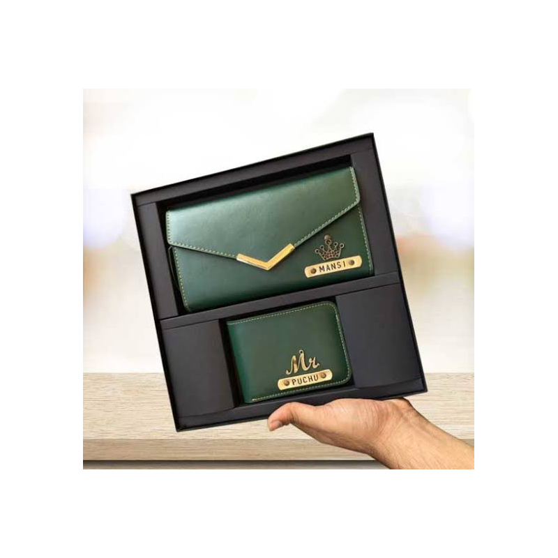 Couple Wallet (Name & Charm)