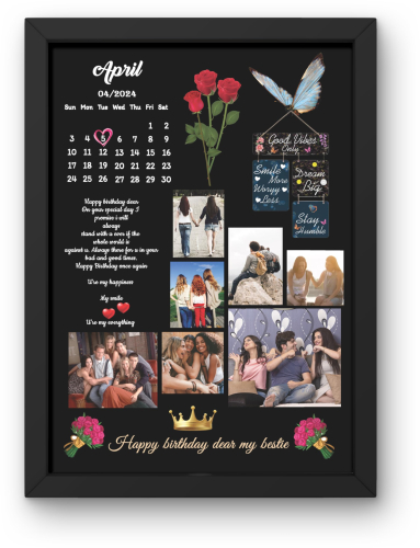 Collage Frame ( Calendar + Quote )